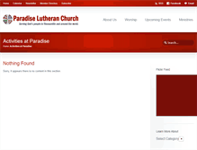Tablet Screenshot of paradiselutheranchurch.org